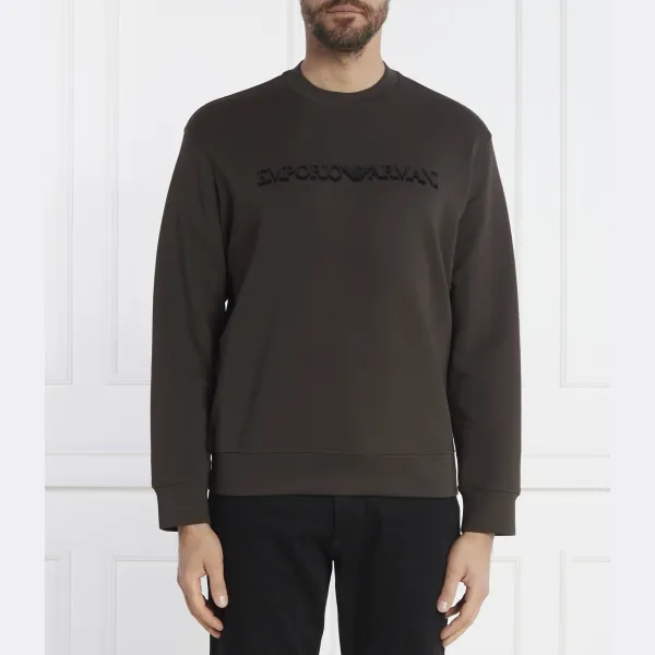Толстовка комфортного кроя Emporio Armani, коричневый
Толстовка комфортного кроя Emporio Armani, коричневый