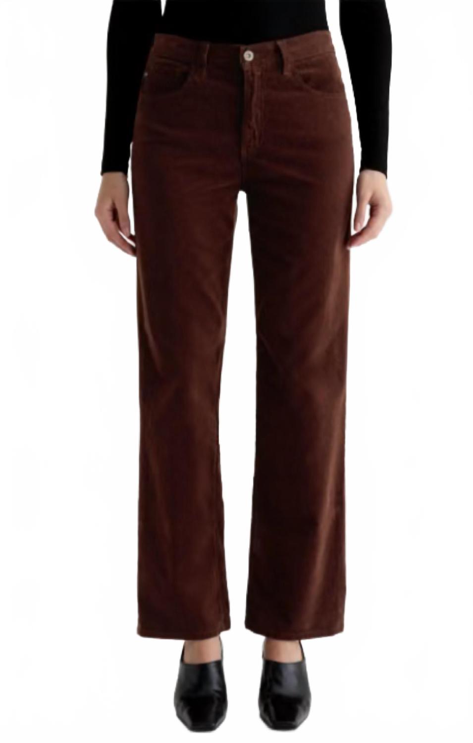 Джинсы Brinley Corduroy Mid Rise Straight Jeans в цвете «Кофейные зерна» AG Jeans, coffee bean
Джинсы Brinley Corduroy Mid Rise Straight Jeans в цвете «Кофейные зерна» AG Jeans, coffee bean