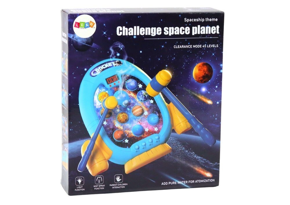 Аркадная игра Wac A Mole Planets Rocket 6 режимов Свет Звуки Дым Lean Toys
Аркадная игра Wac A Mole Planets Rocket 6 режимов Свет Звуки Дым Lean Toys