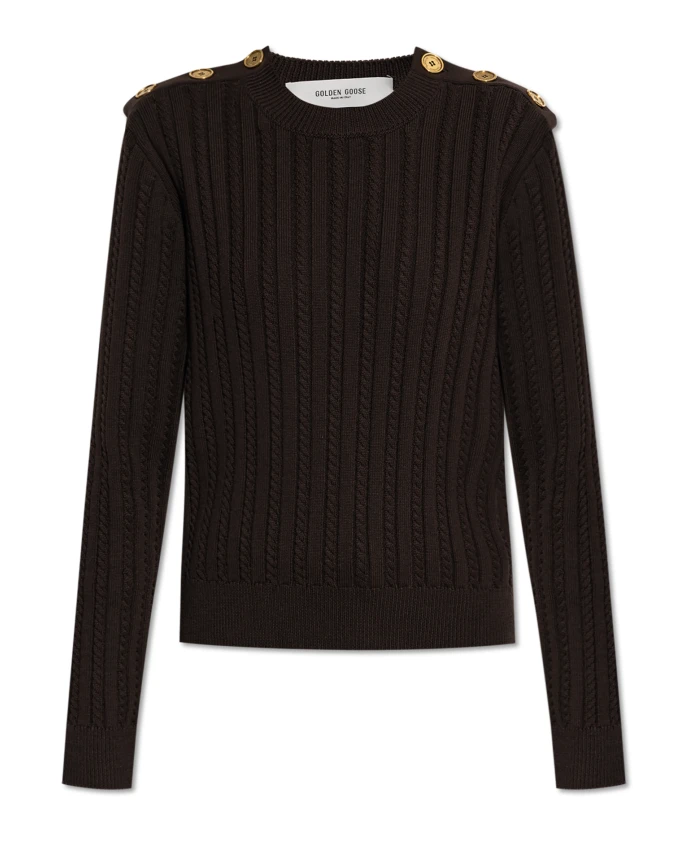 Шерстяной свитер Golden Goose, коричневый
Шерстяной свитер Golden Goose, коричневый