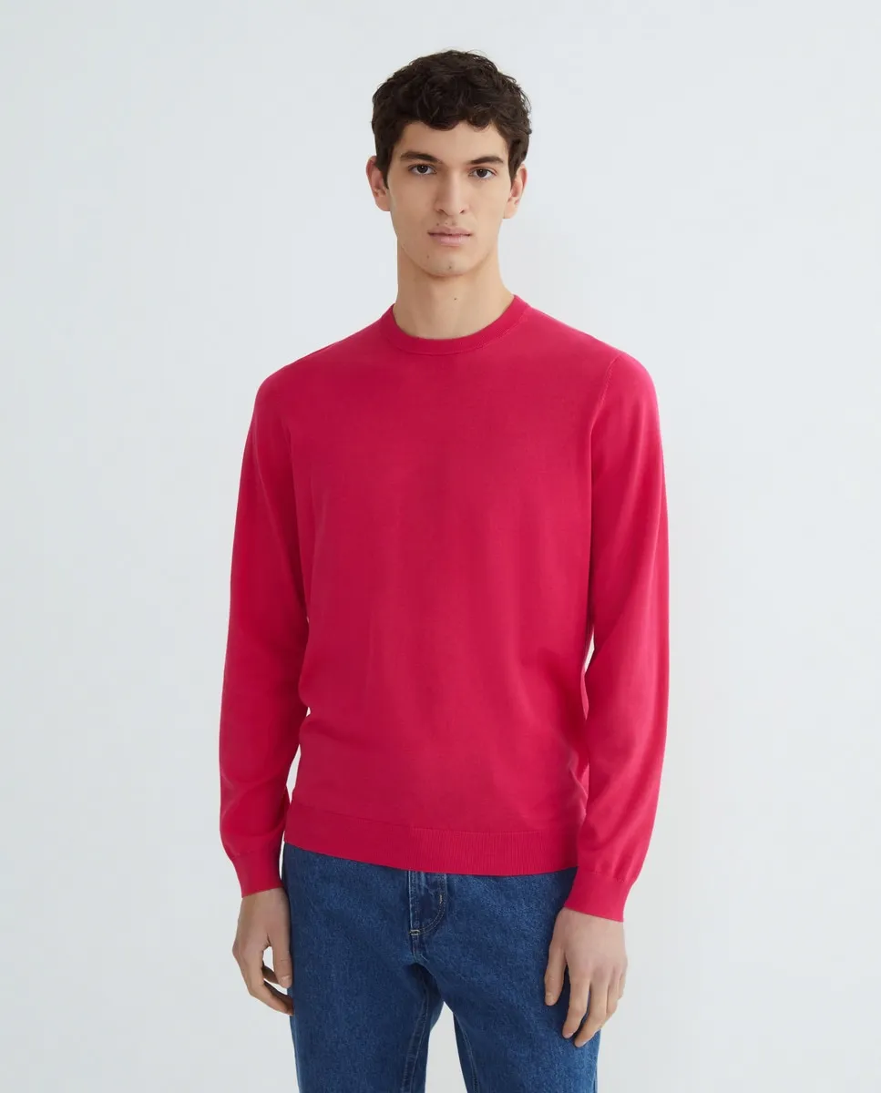 Мужской свитер с круглым вырезом Alan Paine, фуксия
Мужской свитер с круглым вырезом Alan Paine, фуксия