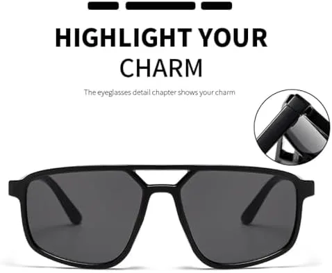 Винтажные солнцезащитные очки в маленькой квадратной оправе для женщин и мужчин, модные солнцезащитные очки с двойной перемычкой, стильные женские очки MTZJH, Black
Винтажные солнцезащитные очки в маленькой квадратной оправе для женщин и мужчин, модные солнцезащитные очки с двойной перемычкой, стильные женские очки MTZJH, Black