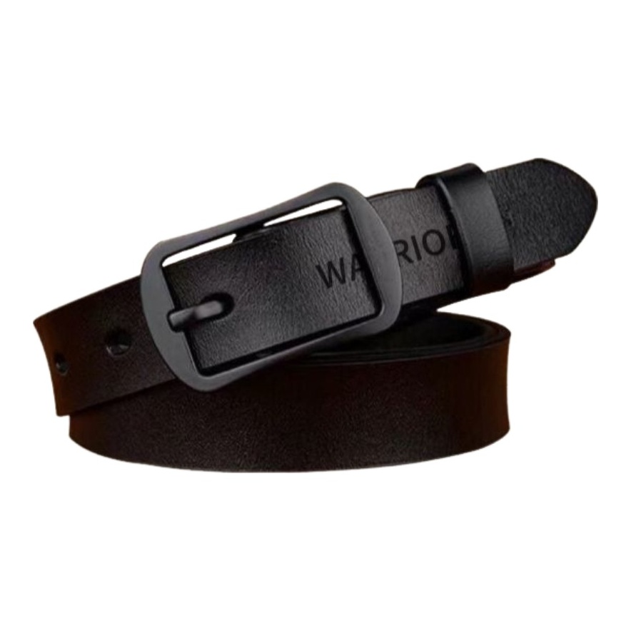 Ремень унисекс из сплава цинка и расщепленной кожи коровы, 23 см WARRIOR, черный
Ремень унисекс из сплава цинка и расщепленной кожи коровы, 23 см WARRIOR, черный