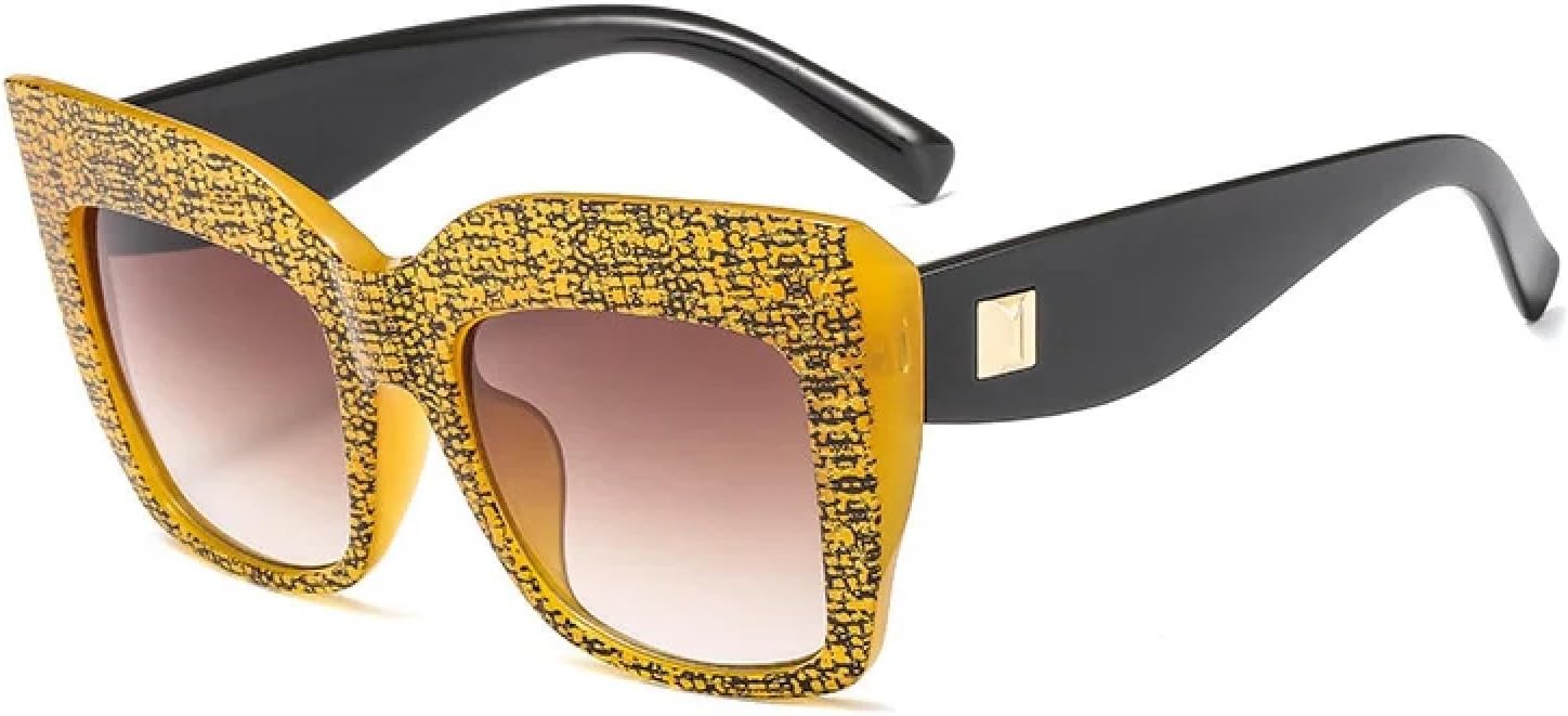 Винтажные солнцезащитные очки для женщин и мужчин, крупная оправа, модные градиентные солнцезащитные очки класса люкс с защитой от УФ-излучения UV400 VVTWSSW, C15 Yellow-brown
Винтажные солнцезащитные очки для женщин и мужчин, крупная оправа, модные градиентные солнцезащитные очки класса люкс с защитой от УФ-излучения UV400 VVTWSSW, C15 Yellow-brown