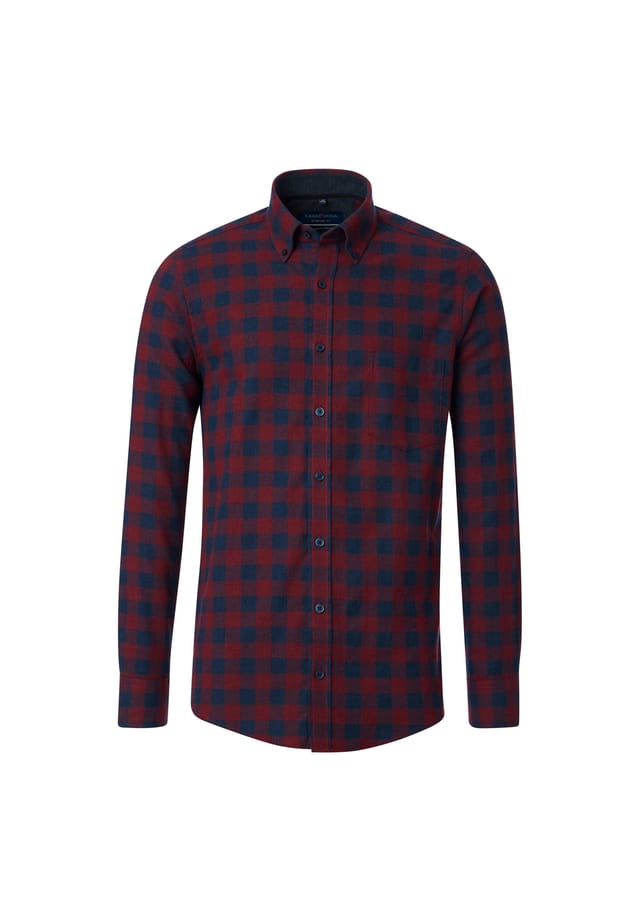 Рубашка свободного кроя в клетку Casamoda, красный
Рубашка свободного кроя в клетку Casamoda, красный