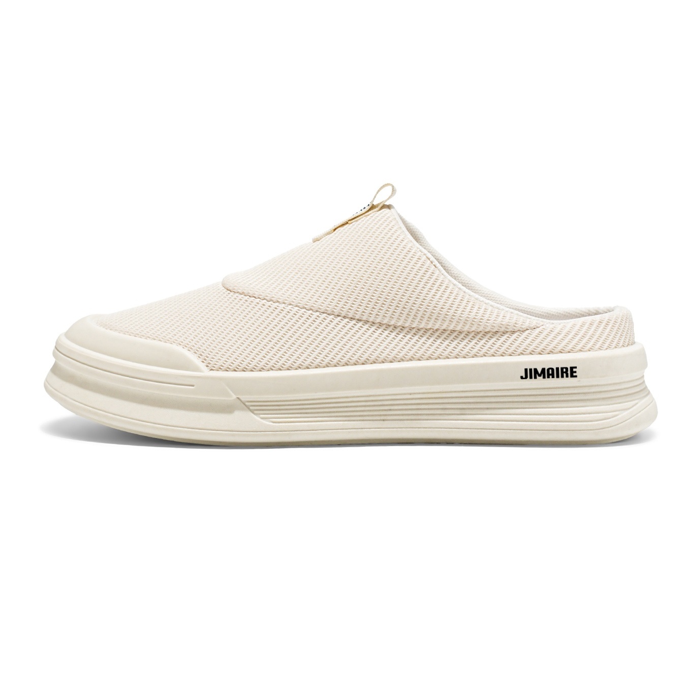 King Jinmai Мужские бежевые тапочки с закрытым носком, резиновой подошвой, устойчивые к скольжению и истиранию, цвет Beige 
King Jinmai Мужские бежевые тапочки с закрытым носком, резиновой подошвой, устойчивые к скольжению и истиранию, цвет Beige