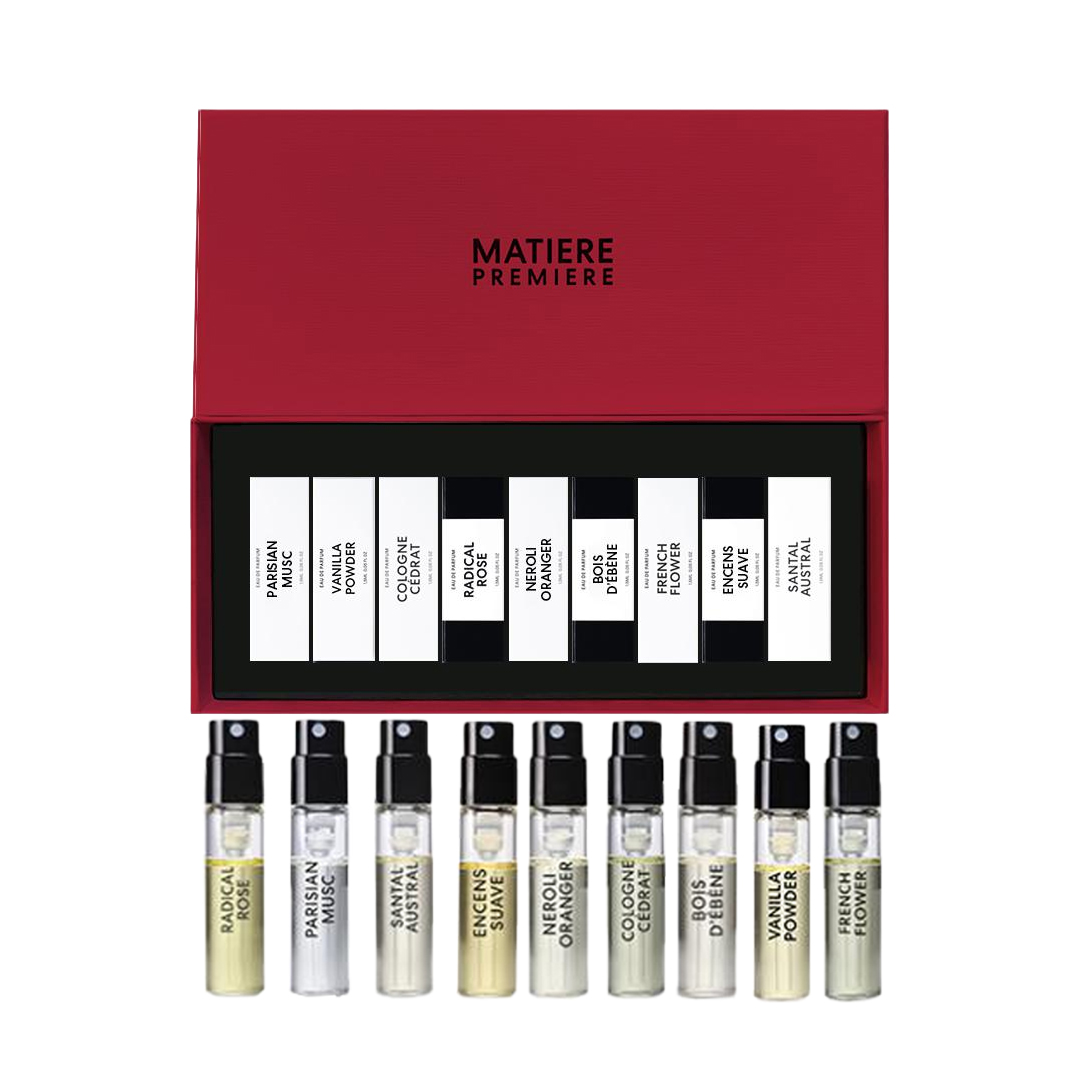 Набор пробников парфюмерии Little Beauty Box: Шафран, перец, ягоды, 9 флаконов по 1,5 мл Matiere Premiere, 1.5ml*9 pcs красный box
Набор пробников парфюмерии Little Beauty Box: Шафран, перец, ягоды, 9 флаконов по 1,5 мл Matiere Premiere, 1.5ml*9 pcs красный box