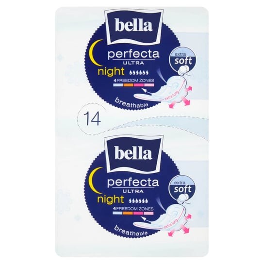 Салфетки гигиенические Bella Perfecta Ultra Night Extra Soft, 14 шт., TZMO
Салфетки гигиенические Bella Perfecta Ultra Night Extra Soft, 14 шт., TZMO