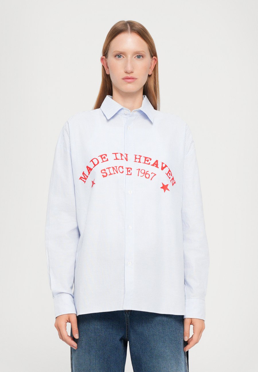 Блуза Fiorucci WOMEN'S MADE IN HEAVEN PRINT LIGHT BLUE STRIPED SHIRT, Light Blue
Блуза Fiorucci WOMEN'S MADE IN HEAVEN PRINT LIGHT BLUE STRIPED SHIRT, Light Blue