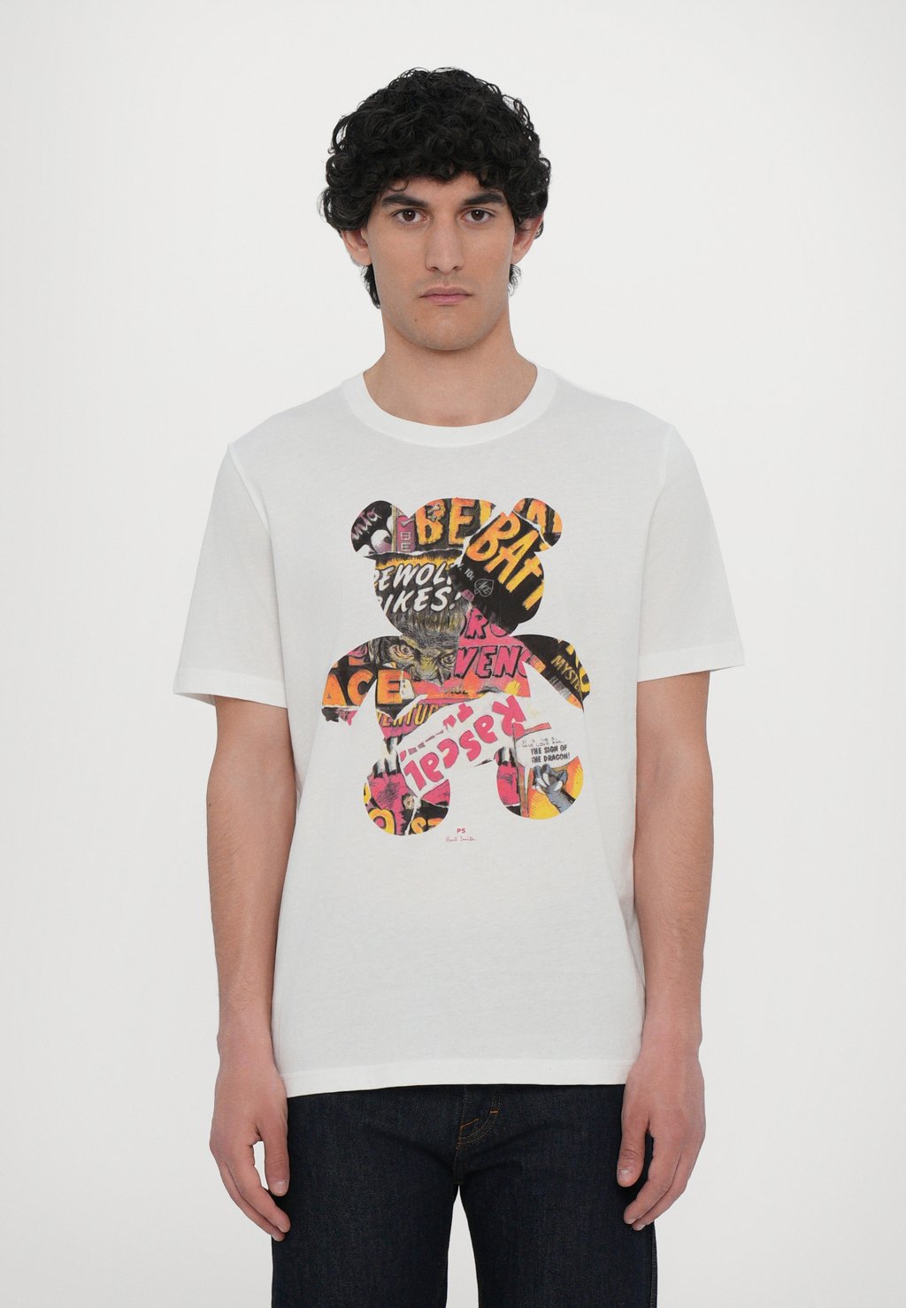 Футболка с принтом TEDDY PS Paul Smith, белый 
Футболка с принтом TEDDY PS Paul Smith, белый