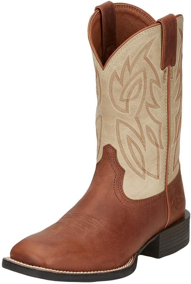 Мужские ковбойские сапоги Justin Canter 11, полностью из зернистой кожи, с плетеной подкладкой, квадратным носком, подошвой из нескользящей резины, Whiskey
Мужские ковбойские сапоги Justin Canter 11, полностью из зернистой кожи, с плетеной подкладкой, квадратным носком, подошвой из нескользящей резины, Whiskey