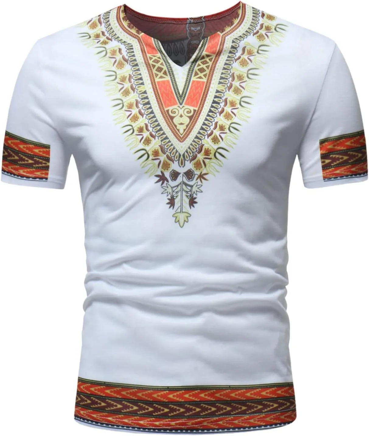 Футболка мужская V-образный вырез с коротким рукавом и этническим принтом Sdeycui
Футболка мужская V-образный вырез с коротким рукавом и этническим принтом Sdeycui