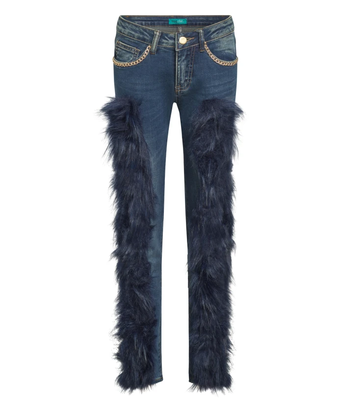 Уникальные дизайнерские джинсы с аппликациями из искусственного меха и цепочек. Tooche, синий
Уникальные дизайнерские джинсы с аппликациями из искусственного меха и цепочек. Tooche, синий