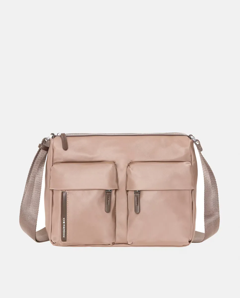 Сумка через плечо среднего размера из блестящего нейлона светло-коричневого цвета Mandarina Duck, светло-коричневый
Сумка через плечо среднего размера из блестящего нейлона светло-коричневого цвета Mandarina Duck, светло-коричневый