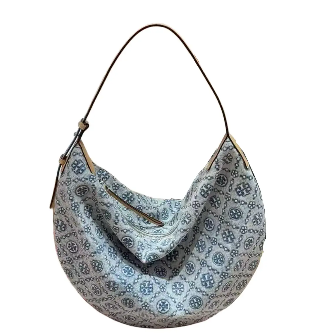 TORY BURCH Тканевая сумка-месяц с монограммой Т
TORY BURCH Тканевая сумка-месяц с монограммой Т