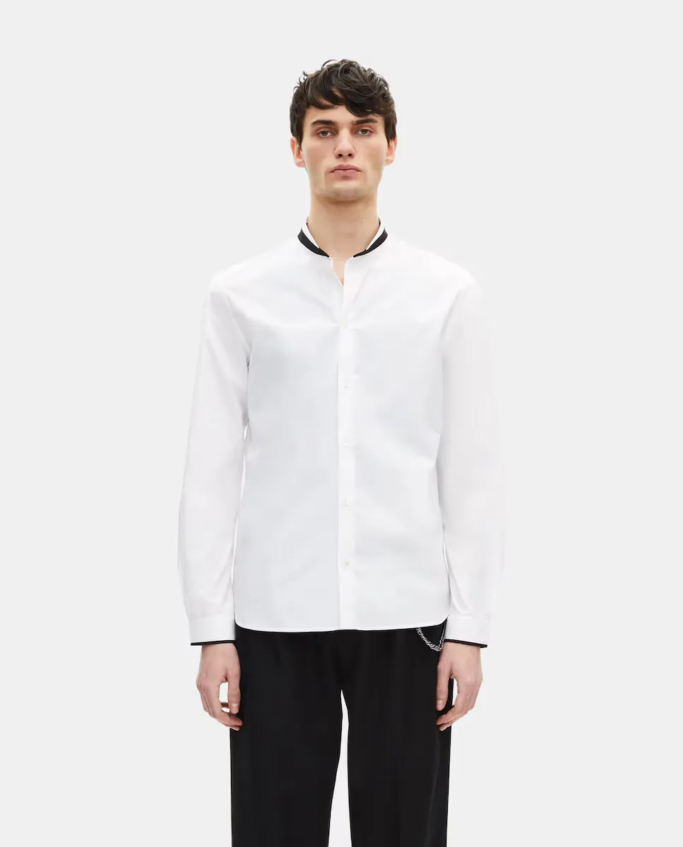 Мужская рубашка облегающего кроя с длинными рукавами The Kooples, белый
Мужская рубашка облегающего кроя с длинными рукавами The Kooples, белый
