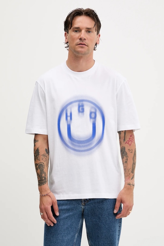 Хлопковая футболка Hugo Blue, белый
Хлопковая футболка Hugo Blue, белый