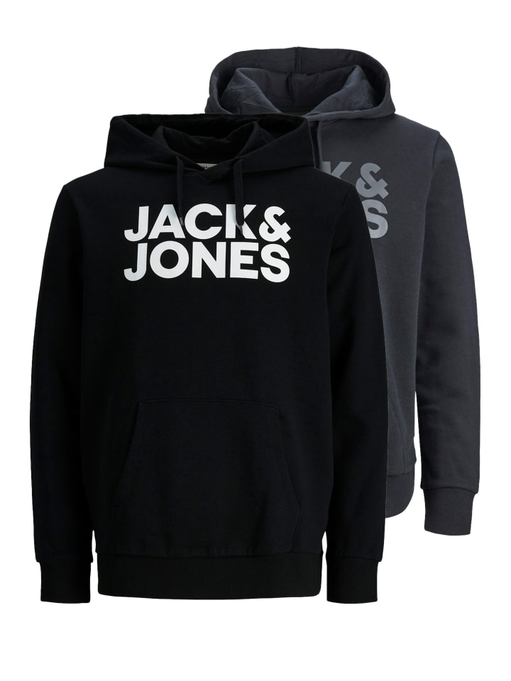 Толстовка Jack & Jones, цвет schwarz/dunkelgrau 
Толстовка Jack & Jones, цвет schwarz/dunkelgrau