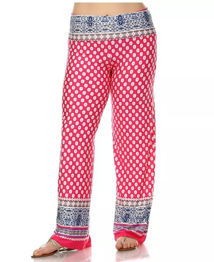 Брюки-палаццо больших размеров с принтом White Mark, мультиколор
Брюки-палаццо больших размеров с принтом White Mark, мультиколор