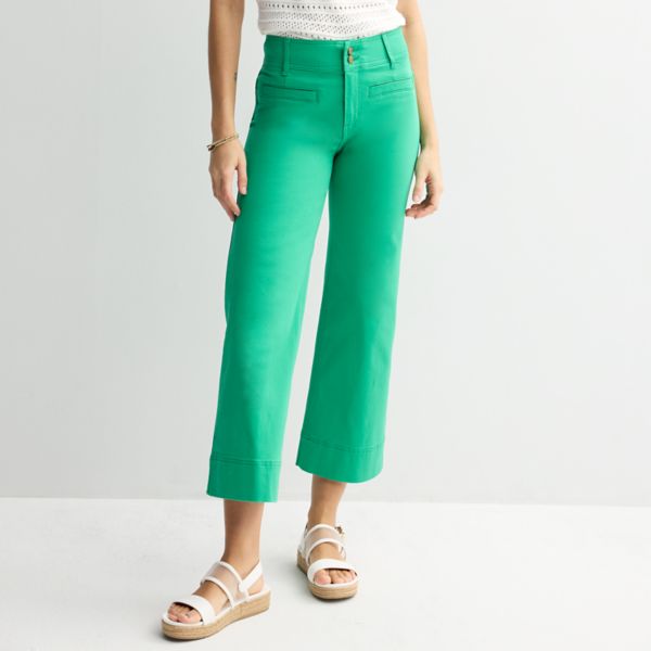 Женские джинсы с высокой посадкой и широкими штанинами Draper James, зеленый
Женские джинсы с высокой посадкой и широкими штанинами Draper James, зеленый