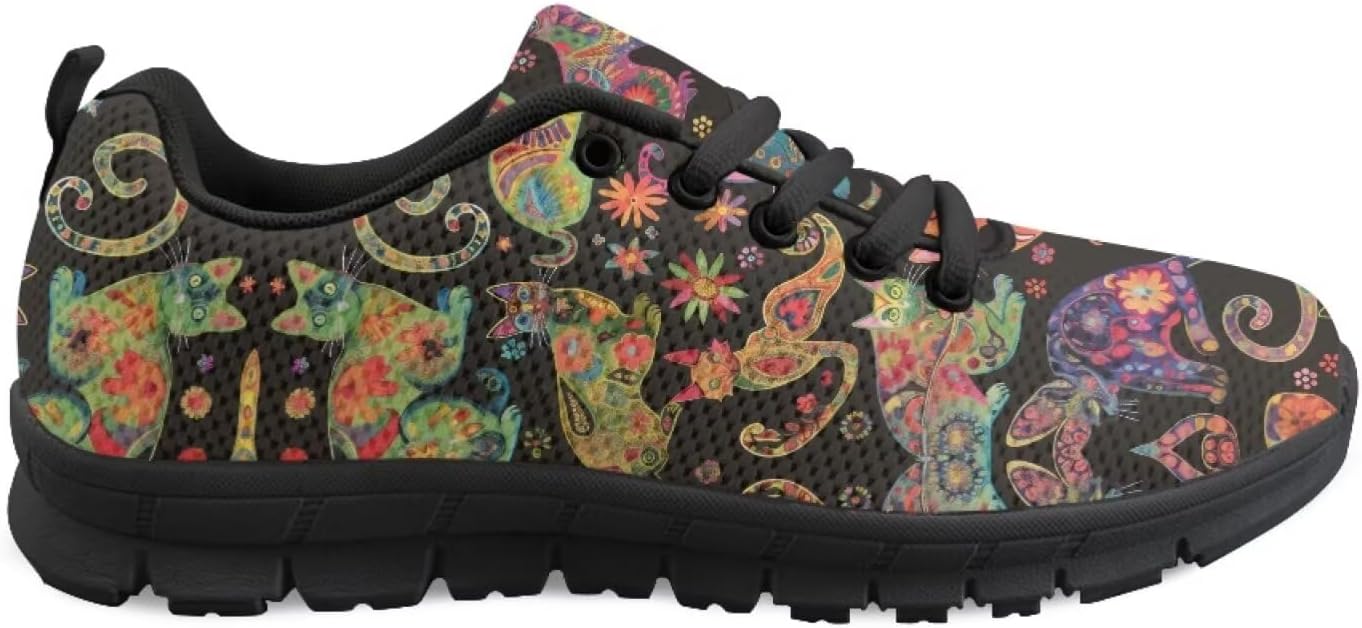Унисекс кроссовки для женщин с тропическим цветочным рисунком, теннисные и беговые, легкие, с сетчатым верхом, спортивные, для тренажерного зала, с подошвой из EVA Getelinseng, Boho Cat
Унисекс кроссовки для женщин с тропическим цветочным рисунком, теннисные и беговые, легкие, с сетчатым верхом, спортивные, для тренажерного зала, с подошвой из EVA Getelinseng, Boho Cat
