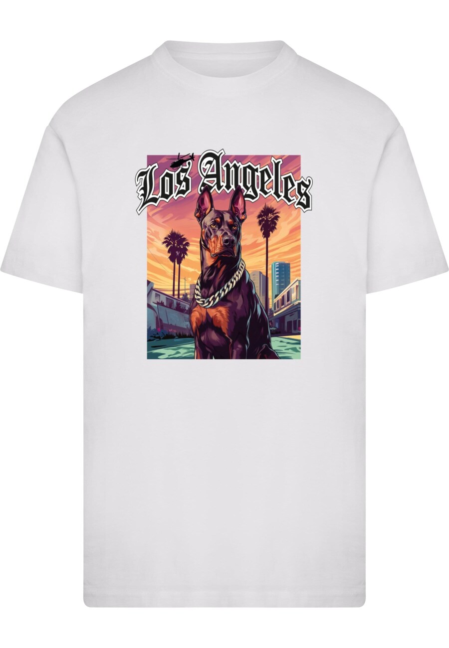 Рубашка Mister Tee Los Angeles Dog, белый 
Рубашка Mister Tee Los Angeles Dog, белый