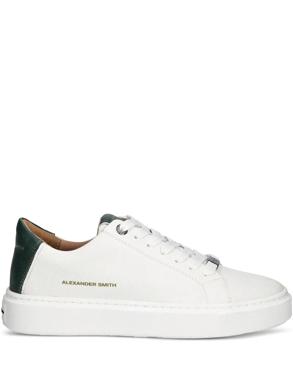 Кроссовки с кожаными вставками Alexander Smith, белый 
Кроссовки с кожаными вставками Alexander Smith, белый