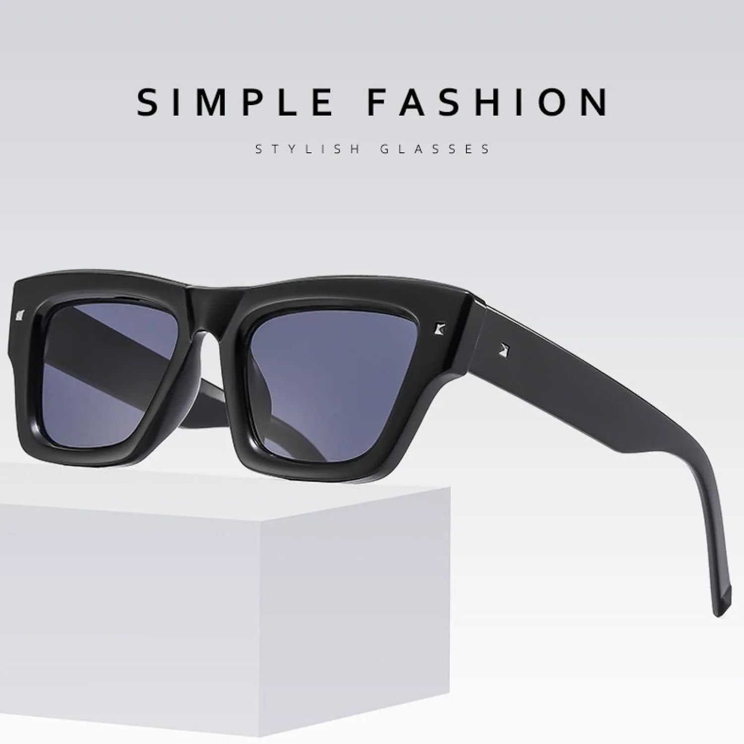 Солнцезащитные очки с защитой UV400 | Легкая оправа с заклепками | Для женщин и мужчин | Для занятий спортом на открытом воздухе и вождения DSVIGF, White
Солнцезащитные очки с защитой UV400 | Легкая оправа с заклепками | Для женщин и мужчин | Для занятий спортом на открытом воздухе и вождения DSVIGF, White