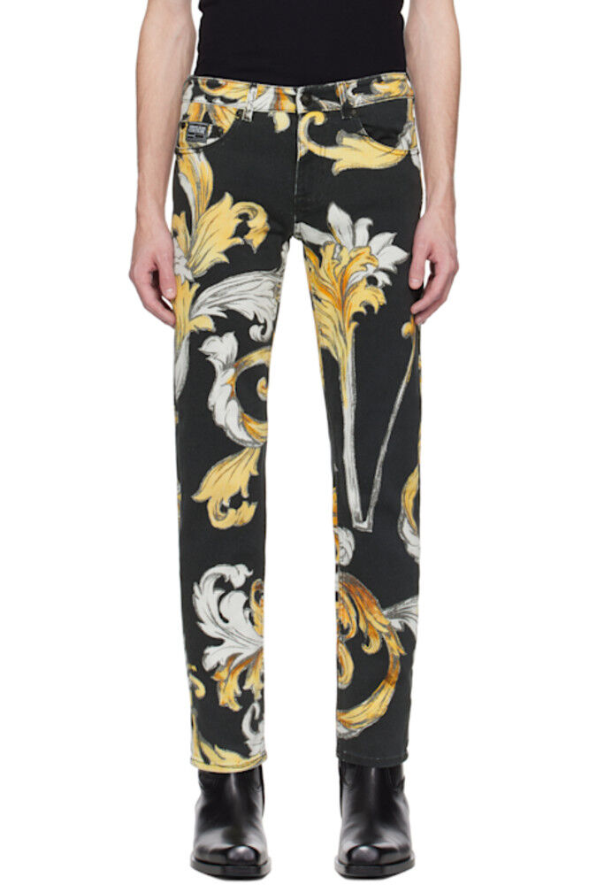 Джинсы Barocco Slim с черными и золотыми вставками Versace Jeans Couture
Джинсы Barocco Slim с черными и золотыми вставками Versace Jeans Couture