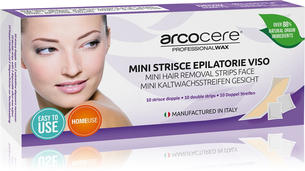Профессиональные восковые полоски для удаления волос на лице Arcocere, moterims 10 шт
Профессиональные восковые полоски для удаления волос на лице Arcocere, moterims 10 шт
