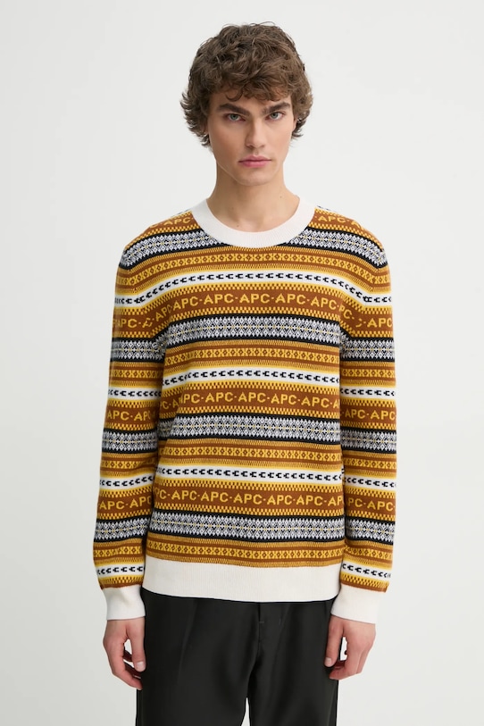 Шерстяной свитер пуловер Malcolm A.P.C., коричневый
Шерстяной свитер пуловер Malcolm A.P.C., коричневый