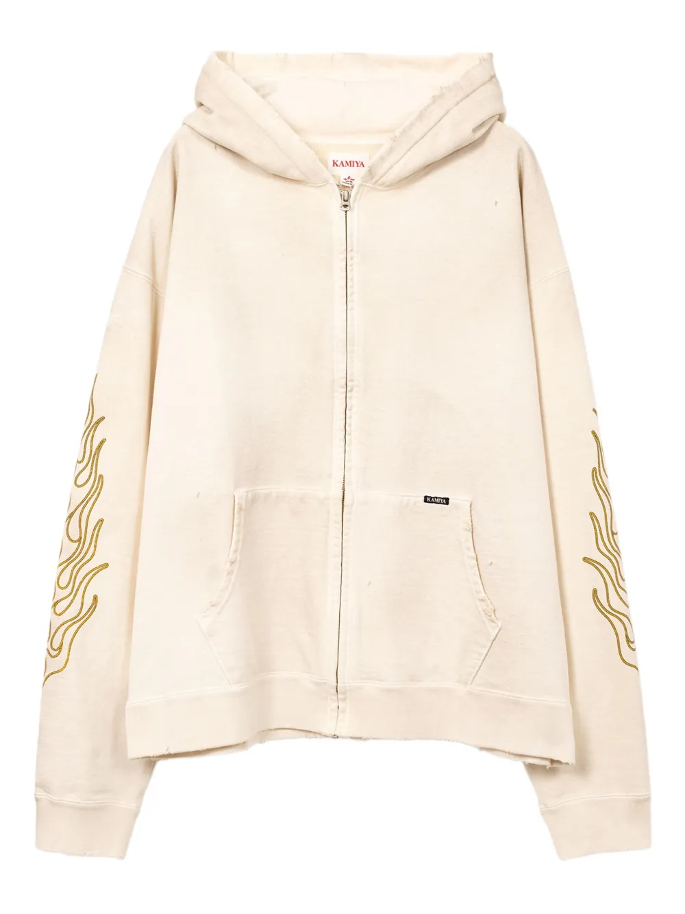Худи на молнии с принтом KAMIYA, белый
Худи на молнии с принтом KAMIYA, белый