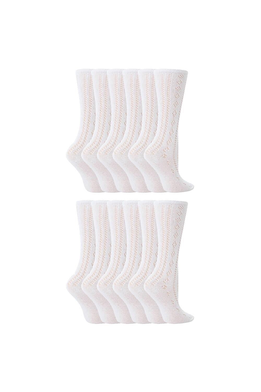 12 пар мягких хлопковых носков до колена белого цвета для школы Sock Snob, белый
12 пар мягких хлопковых носков до колена белого цвета для школы Sock Snob, белый