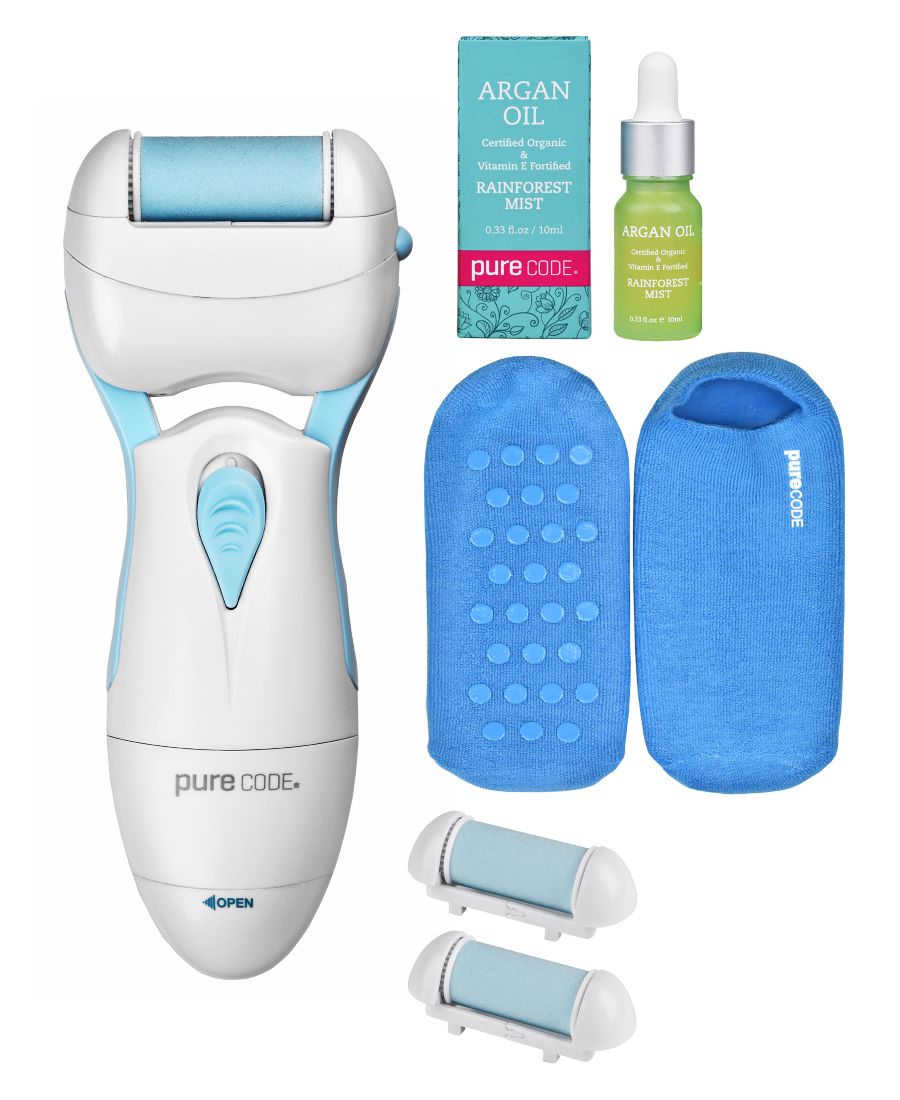 Набор для ухода за ногами в 3 этапа с аргановым маслом Rainforest Mist, носками 10-12 размера, 4 предмета, PURECODE, темно-синий
Набор для ухода за ногами в 3 этапа с аргановым маслом Rainforest Mist, носками 10-12 размера, 4 предмета, PURECODE, темно-синий