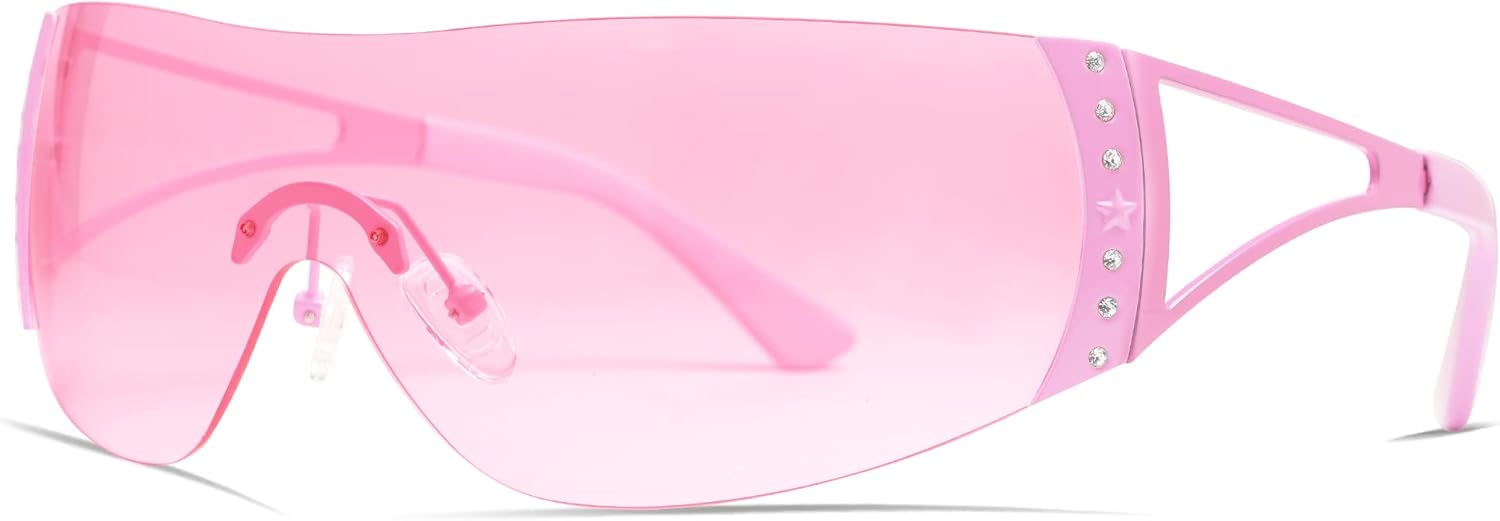 Солнцезащитные очки VANLINKER Oversized Wrap Around Y2K для женщин и мужчин, модные футуристические солнцезащитные очки, стильные солнцезащитные очки с плоской верхней частью, C4 Pink Frame Clear Pink Lens With Diamond
Солнцезащитные очки VANLINKER Oversized Wrap Around Y2K для женщин и мужчин, модные футуристические солнцезащитные очки, стильные солнцезащитные очки с плоской верхней частью, C4 Pink Frame Clear Pink Lens With Diamond