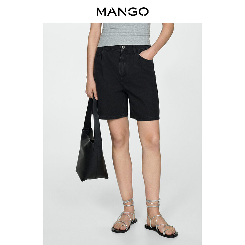 Женские шорты Mango с высокой талией, черный
Женские шорты Mango с высокой талией, черный
