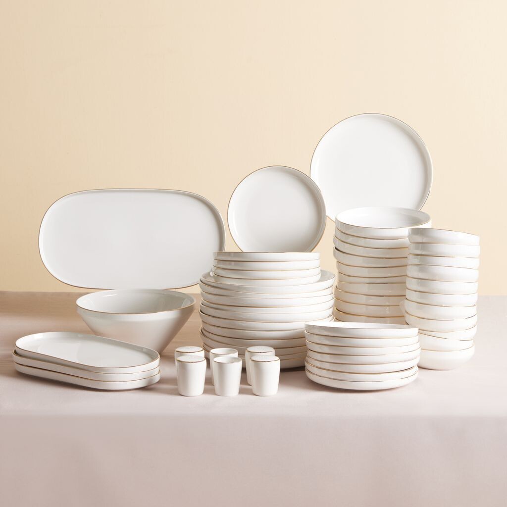 Karaca Streamline New Saturn Gold фарфоровый столовый сервиз из 59 предметов на 12 персон
Karaca Streamline New Saturn Gold фарфоровый столовый сервиз из 59 предметов на 12 персон