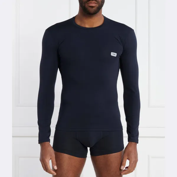 Облегающий крой с длинным рукавом Emporio Armani, синий
Облегающий крой с длинным рукавом Emporio Armani, синий