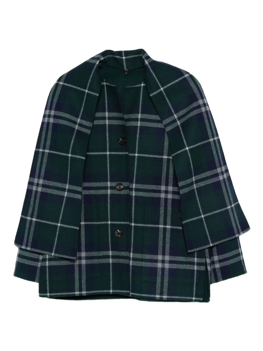 Клетчатый жакет на пуговицах ALICIA AUDREY, зеленый
Клетчатый жакет на пуговицах ALICIA AUDREY, зеленый