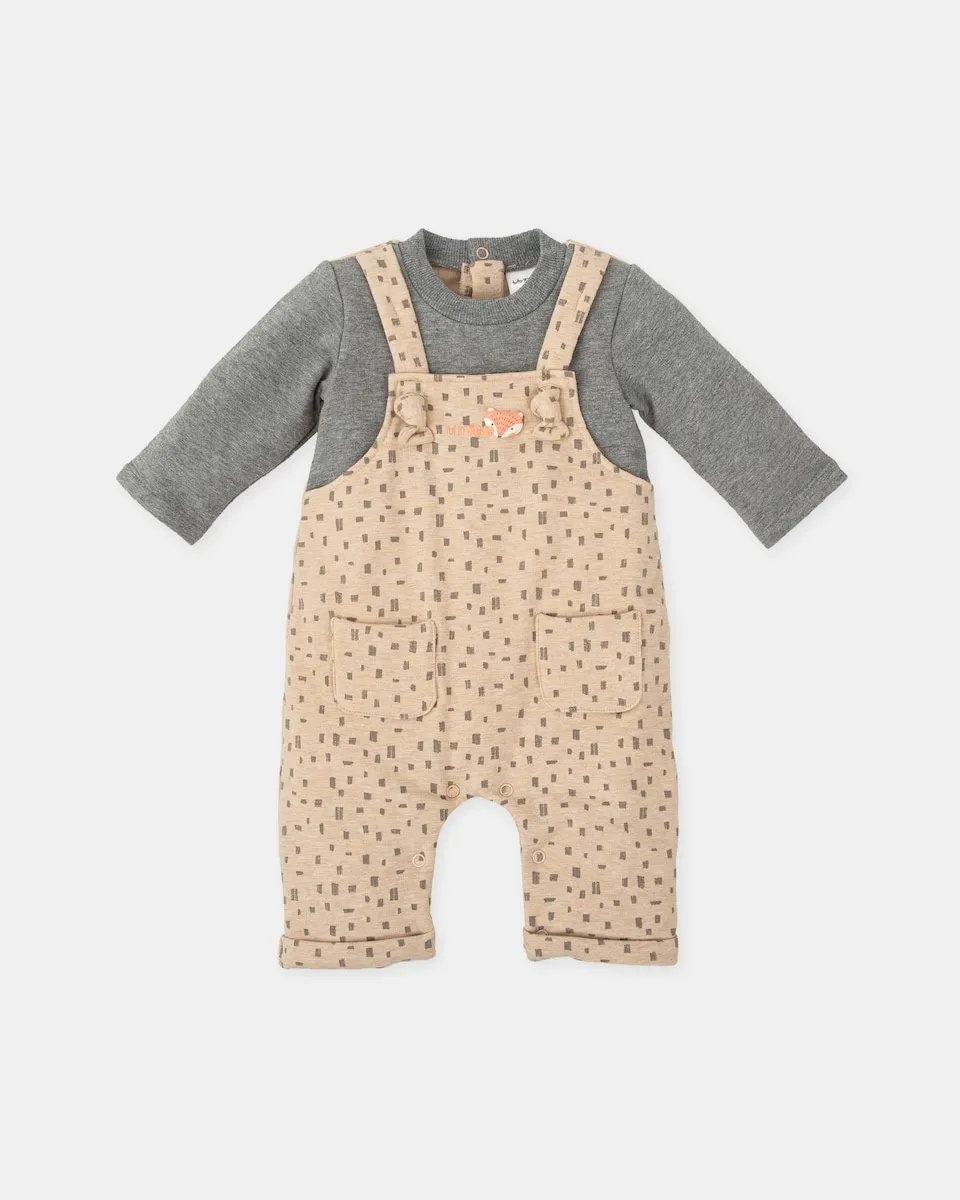 Детский комбинезон-слитник антрацитового и песочного цвета Tutto Piccolo
Детский комбинезон-слитник антрацитового и песочного цвета Tutto Piccolo