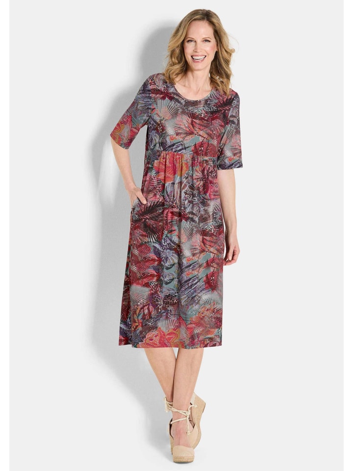 Платье из джерси, платье с цветочным принтом и круглым вырезом, с цветным/узорчатым рисунком GOLDNER
Платье из джерси, платье с цветочным принтом и круглым вырезом, с цветным/узорчатым рисунком GOLDNER