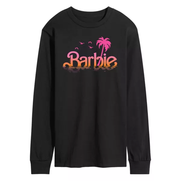 Мужская футболка с длинным рукавом и логотипом, отражающим воду Barbie, черный
Мужская футболка с длинным рукавом и логотипом, отражающим воду Barbie, черный