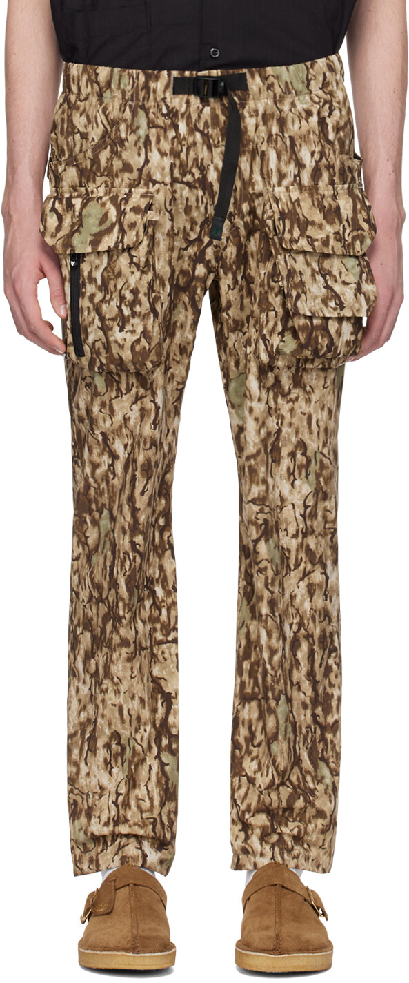 Коричнево-бежевые брюки Тенкара с форелью South2 West8
Коричнево-бежевые брюки Тенкара с форелью South2 West8