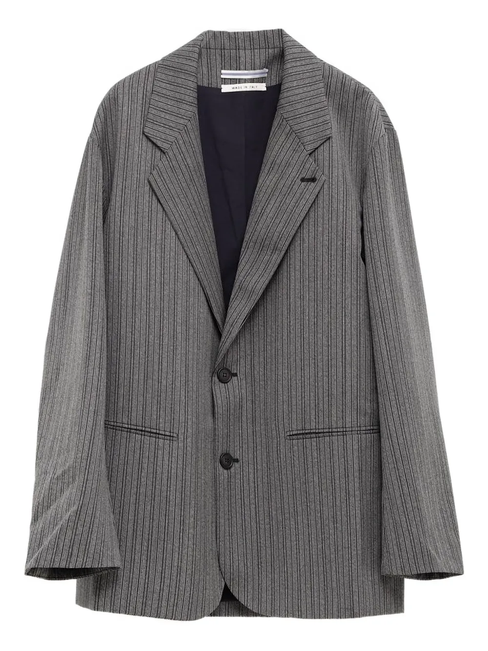 Полосатый однобортный пиджак Cristaseya, серый
Полосатый однобортный пиджак Cristaseya, серый