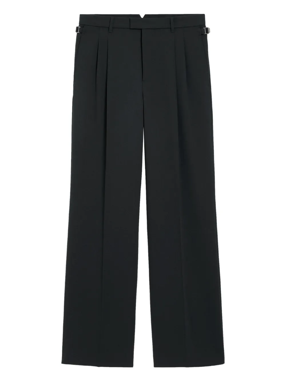 Широкие брюки со складками AMI Paris, черный 
Широкие брюки со складками AMI Paris, черный