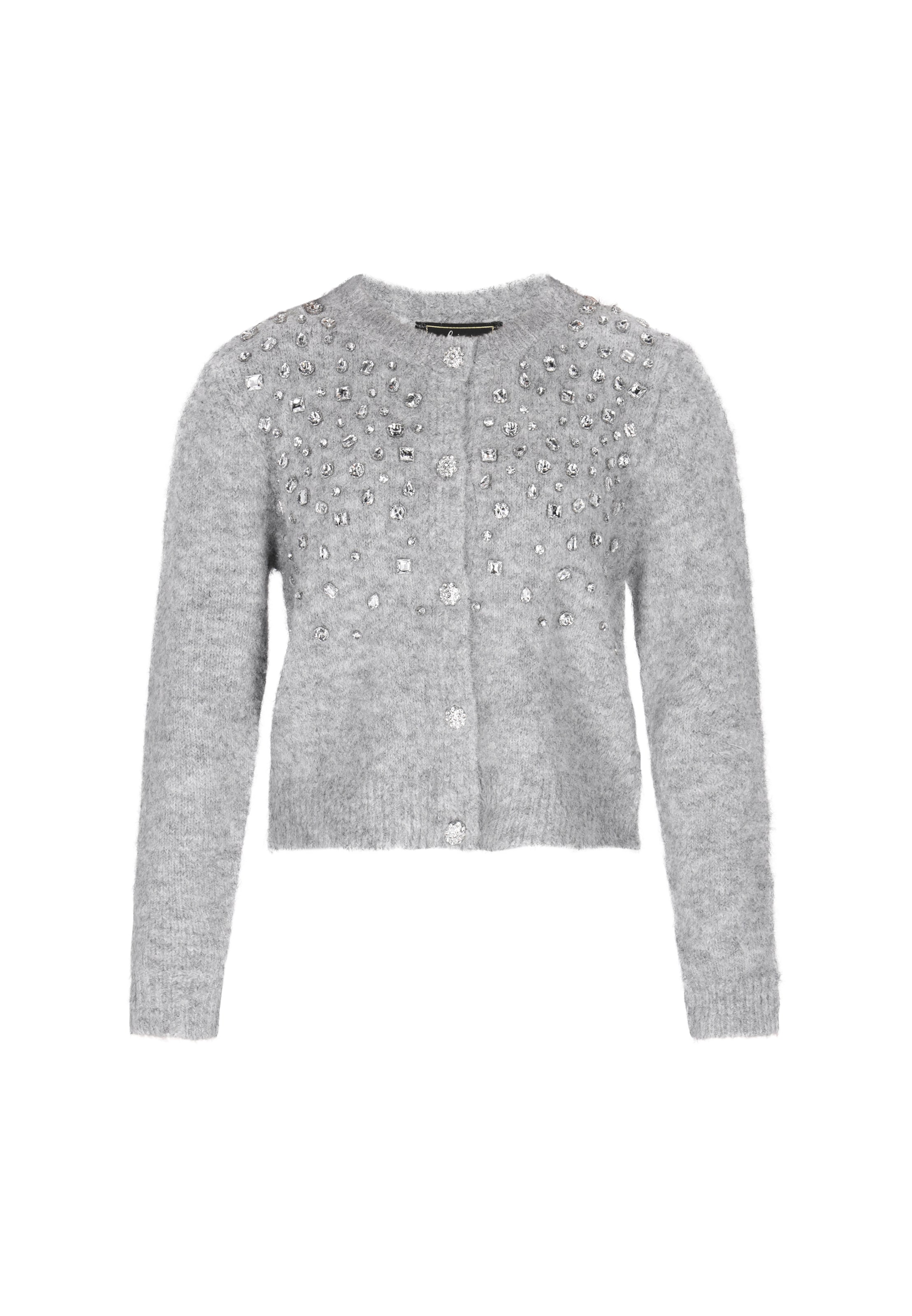 Faina Вязаный кардиган светло-серого цвета
Faina Вязаный кардиган светло-серого цвета