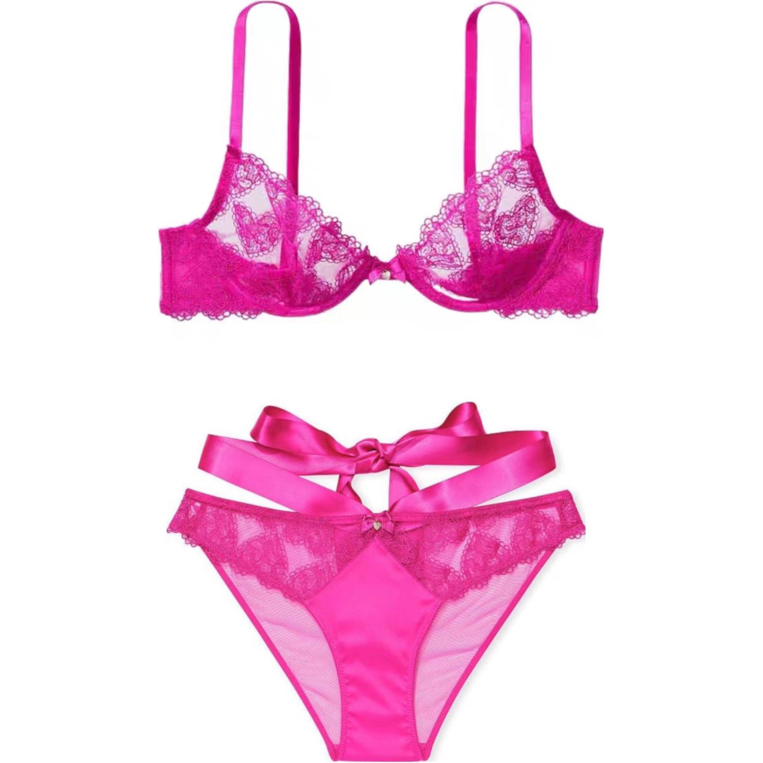 Victoria's Secret Женский комплект нижнего белья розовый
Victoria's Secret Женский комплект нижнего белья розовый