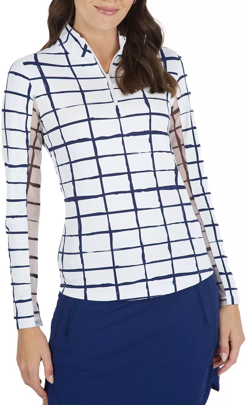 Ibkul Женская солнечная рубашка с воротником на молнии Cordova, белый/темно-синий
Ibkul Женская солнечная рубашка с воротником на молнии Cordova, белый/темно-синий