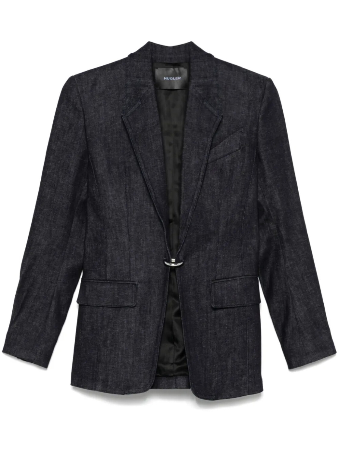 Mugler блейзер строгого кроя с металлическим декором, синий
Mugler блейзер строгого кроя с металлическим декором, синий