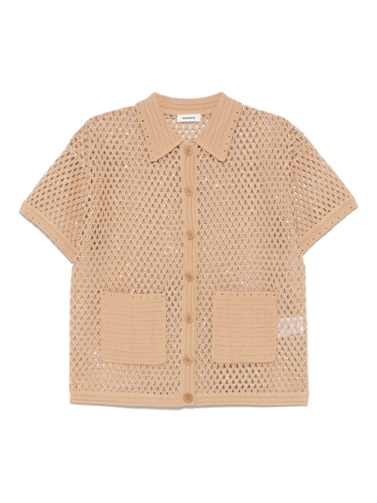 Рубашка ажурной вязки SANDRO, коричневый
Рубашка ажурной вязки SANDRO, коричневый